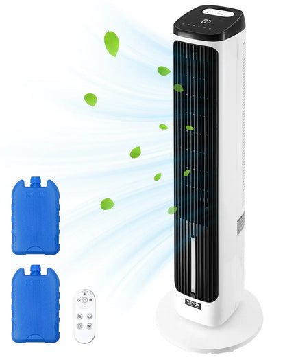 Ventilateur Tour Silencieux – Oscillation 70°, 9 Vitesses, 4 Modes, Minuterie 24h